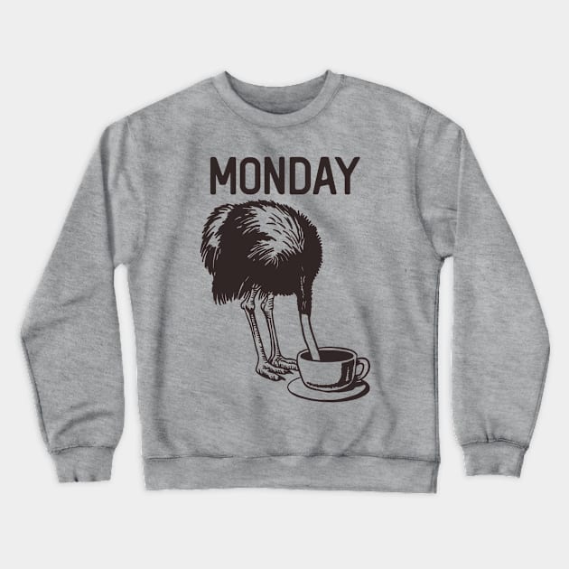 Monday Bird Crewneck Sweatshirt by 1Five Design